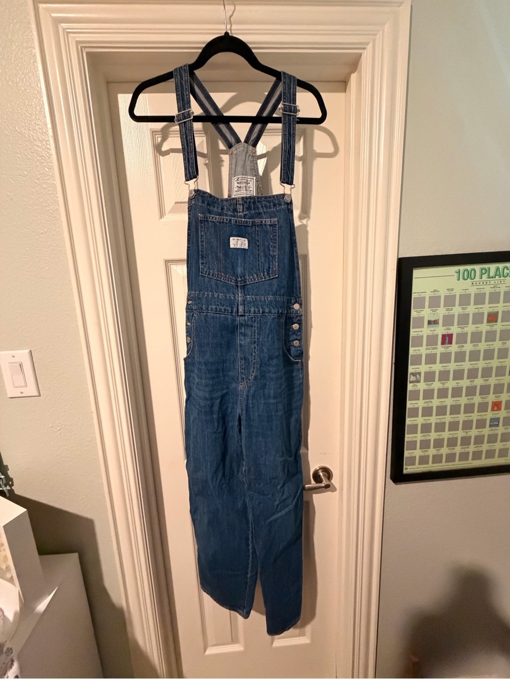 Levi's Blue Denim Overalls Jumpsuit